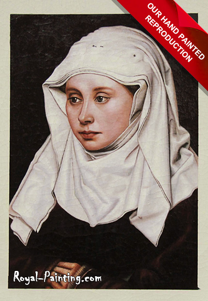 Hand Painted Painting : Cracked Painting,Christianity,Women